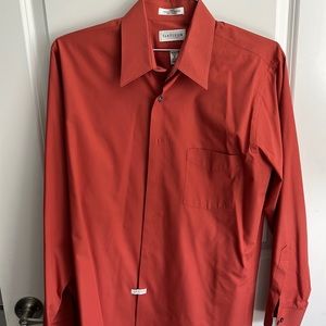 Van Huesen Dress Shirt- Dark Orange